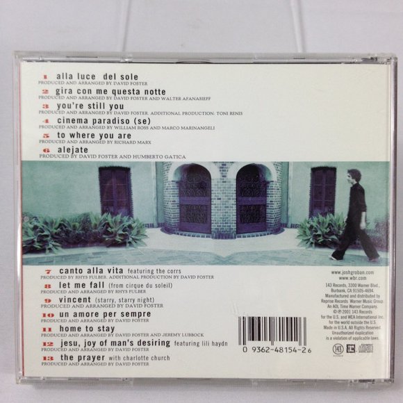 Josh Groban - Josh Groban - 2001- CD - Used. - Picture 2 of 3